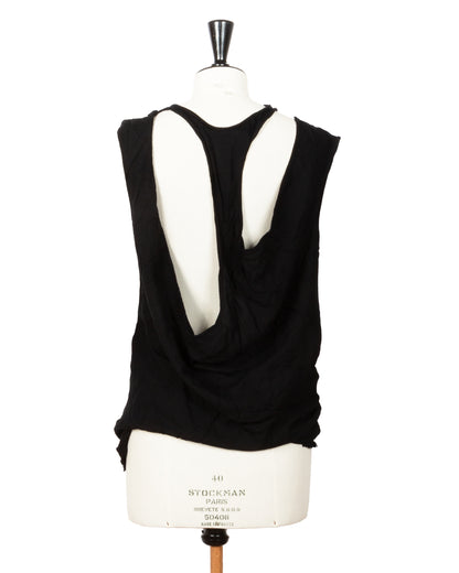Ann Demeulemeester Draped Sleeveless Top - vothe archive - curated designer vintage
