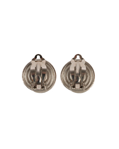 SS2000 Silver Spiral Clip-On Earrings