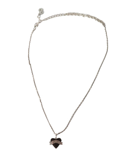 Necklace with a heart-shaped pendant on a white background