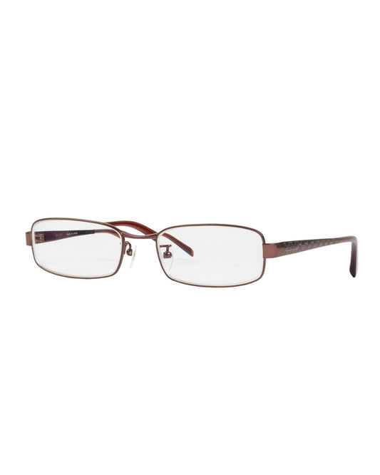 Gucci Red Brown Clear Glasses - vothe archive - curated designer vintage
