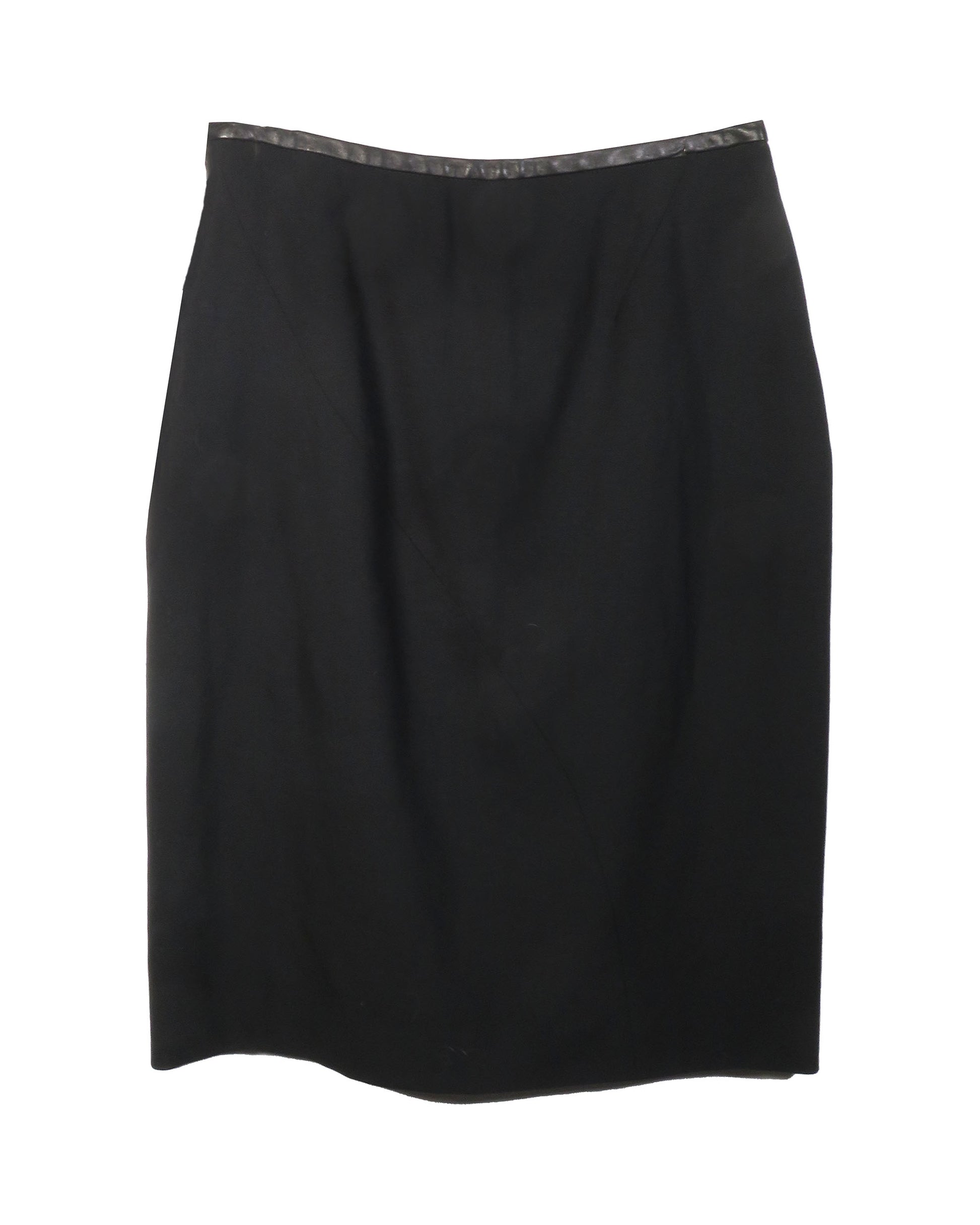Gucci by Tom Ford FW1997 Black Wool Pencil Skirt