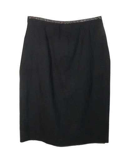 Gucci by Tom Ford FW1997 Black Wool Pencil Skirt