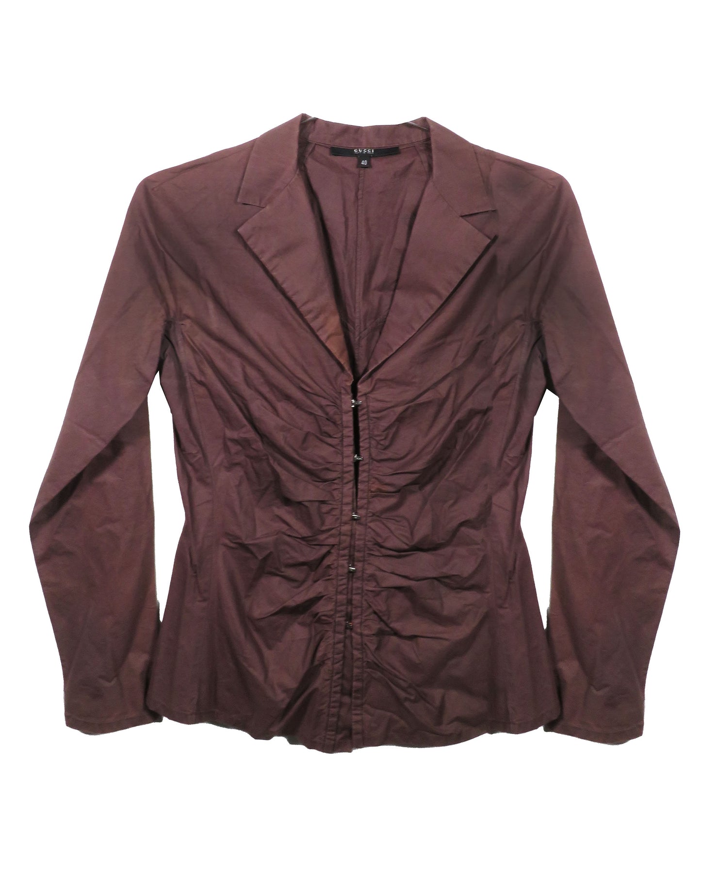 Brown blazer on a white background