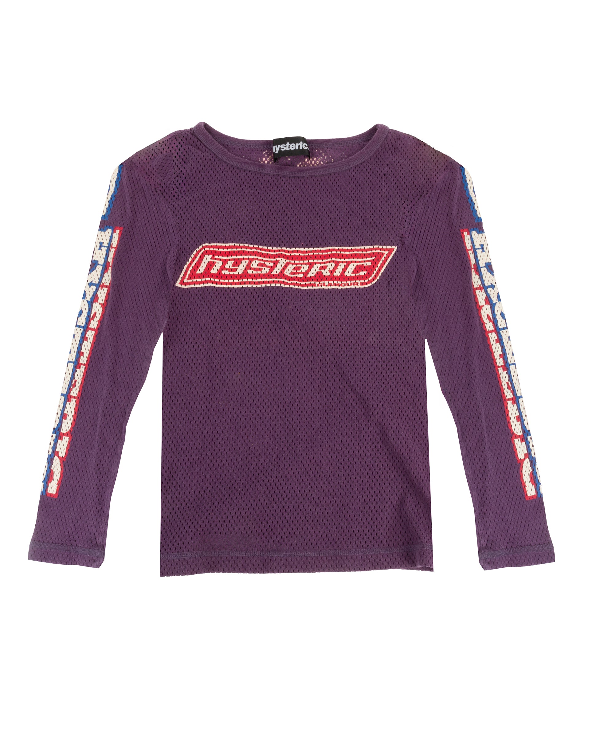 Hysteric Glamour Graphic Mesh Long-Sleeve Top - vothe archive - curated designer vintage
