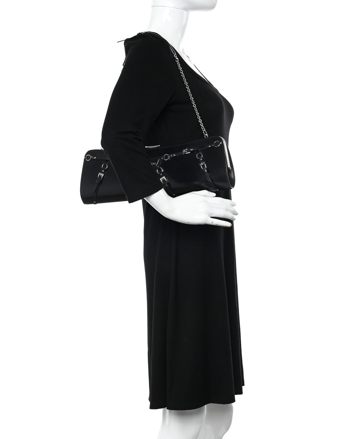 FW2003 Black Glazed Bondage Bag