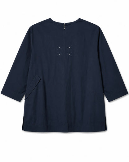 Navy blue shirt on a white background