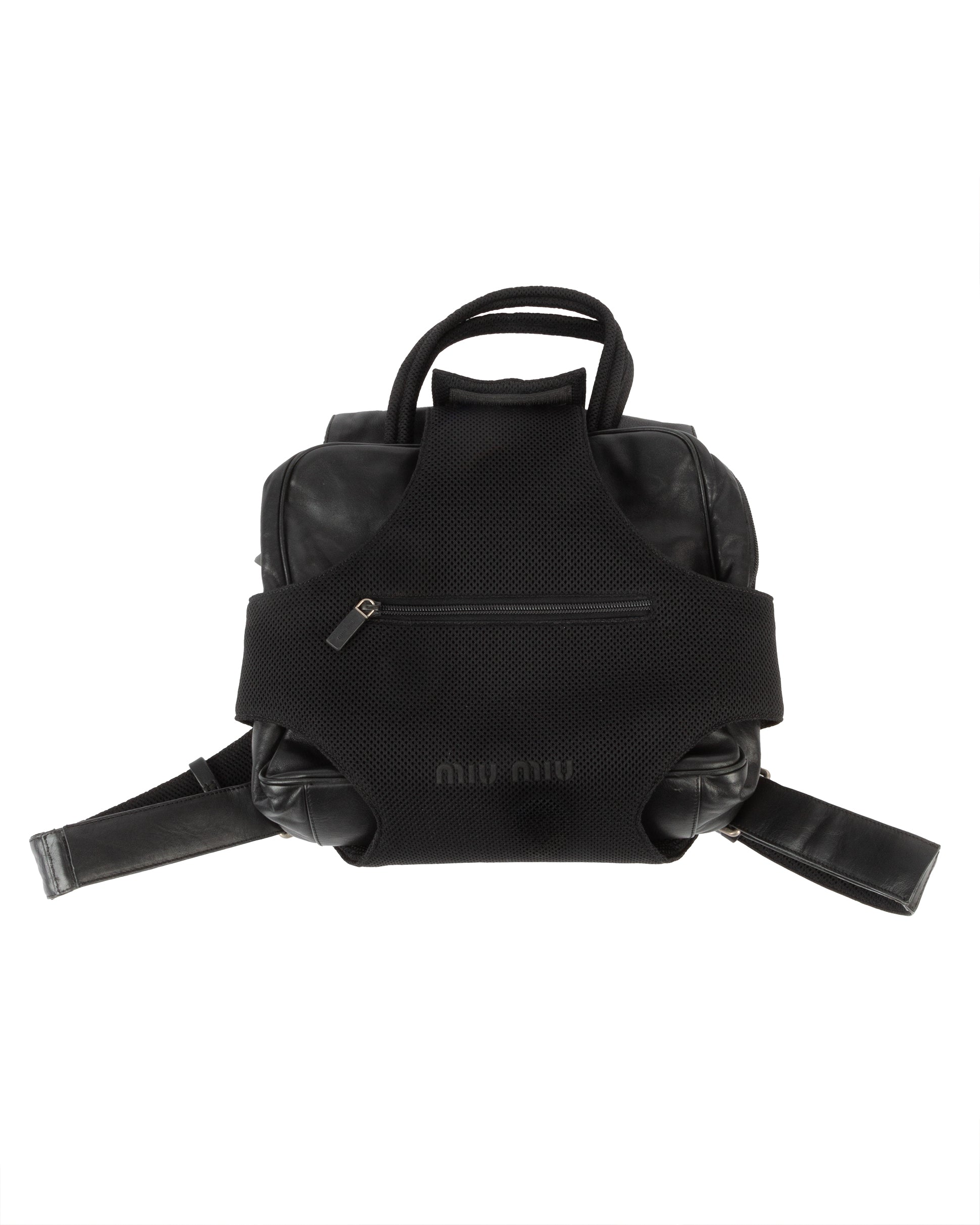 Miu Miu FW1999 Black Modular Backpack - vothe archive - curated designer vintage
