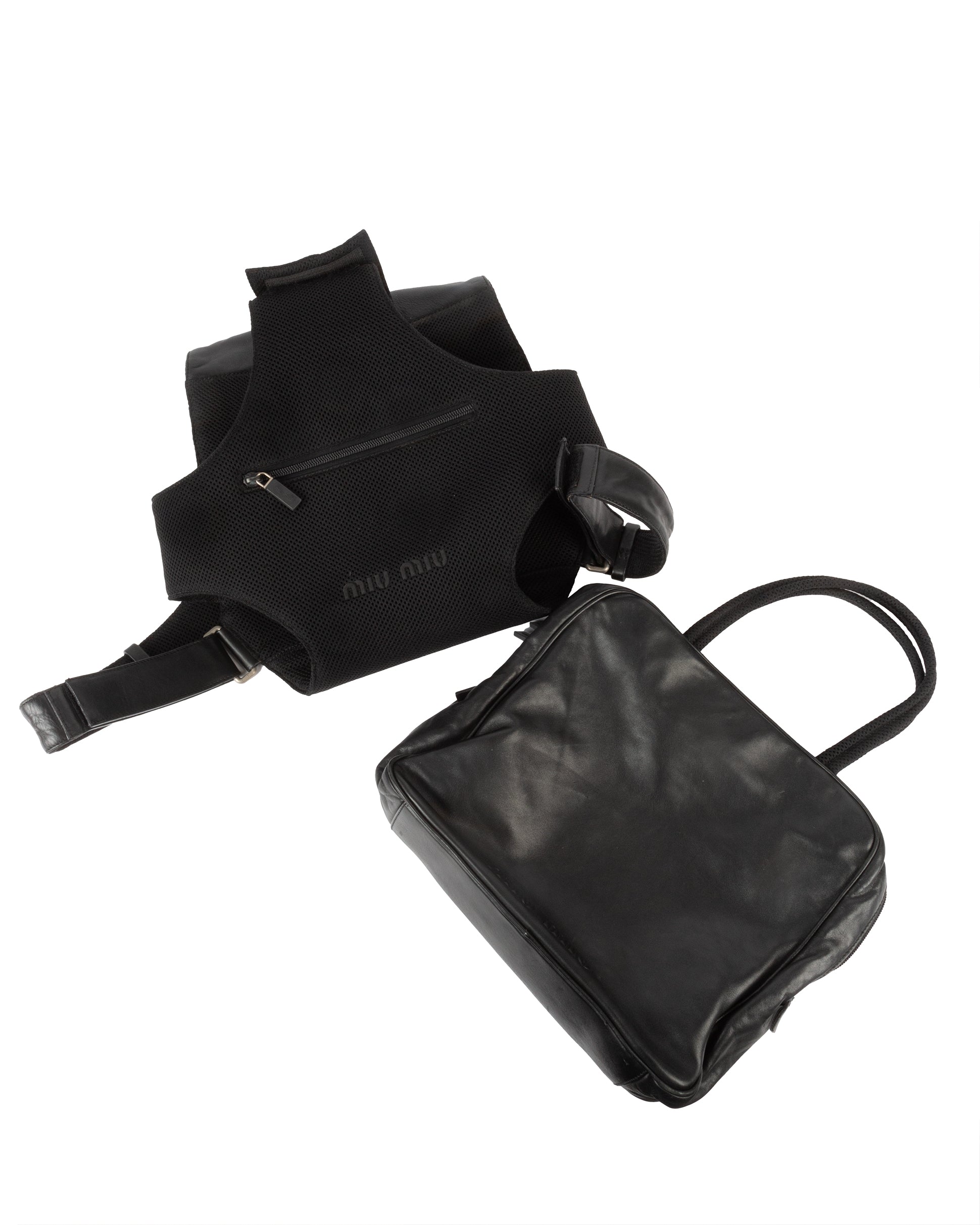 Miu Miu FW1999 Black Modular Backpack – Vothe Archive