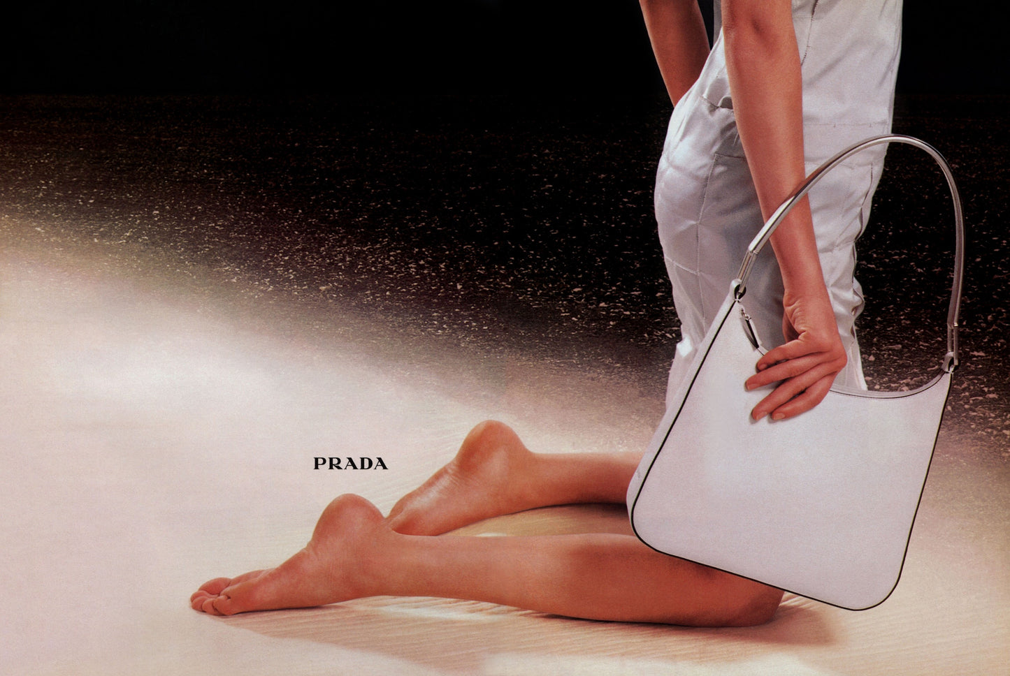 Prada FW1998 Black Metal Handle Shoulder Bag - vothe archive - curated designer vintage
