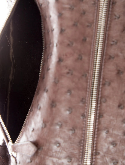 SS2003 Brown Ostrich Swing Bag