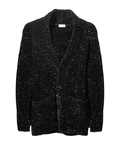 Black textured blazer on a white background