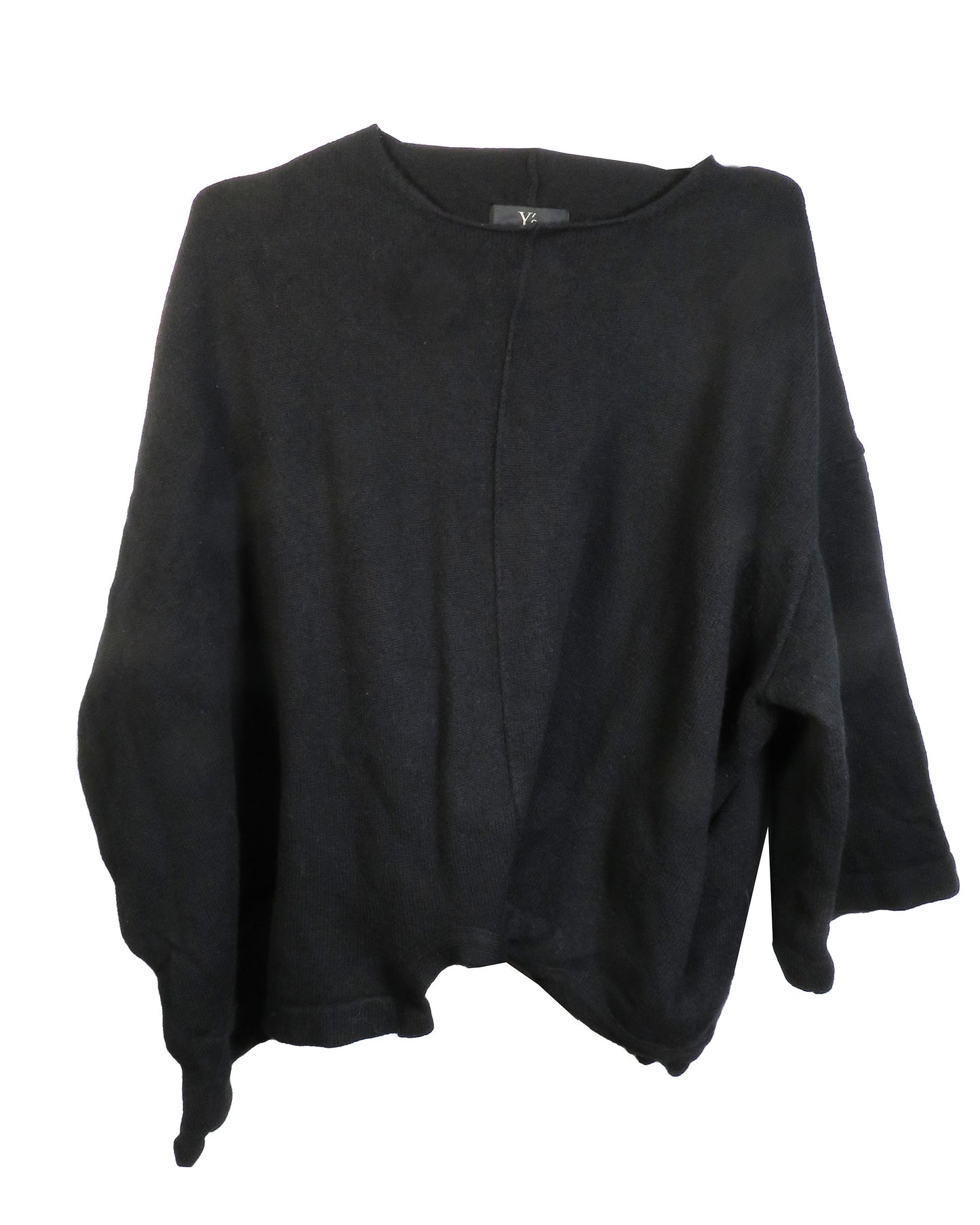 Black sweater on a white background