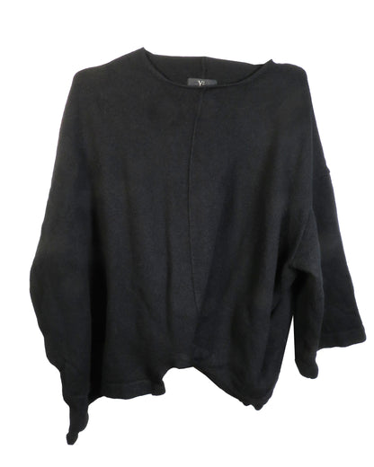 Black sweater on a white background