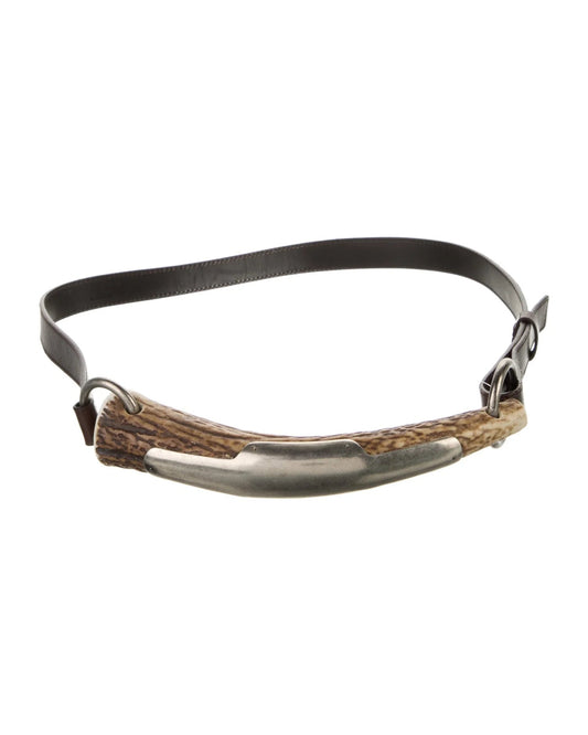 Yves Saint Laurent Brown Mombasa Horn Belt - vothe archive - curated designer vintage
