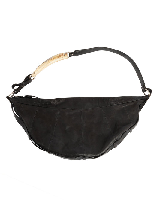 Yves Saint Laurent SS2002 Black Mombasa Croissant Bag - vothe archive - curated designer vintage
